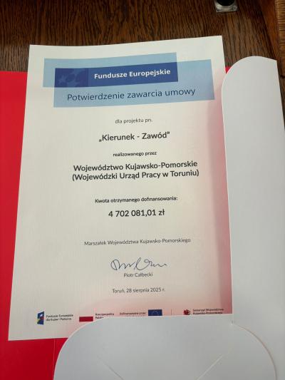 Potwierdzenie zawarcia umowy